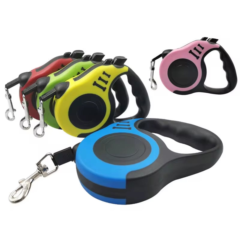 3m/5m Retractable Dog Leash – Automatic Flexible Traction Rope for Small, Medium, & Large Dogs