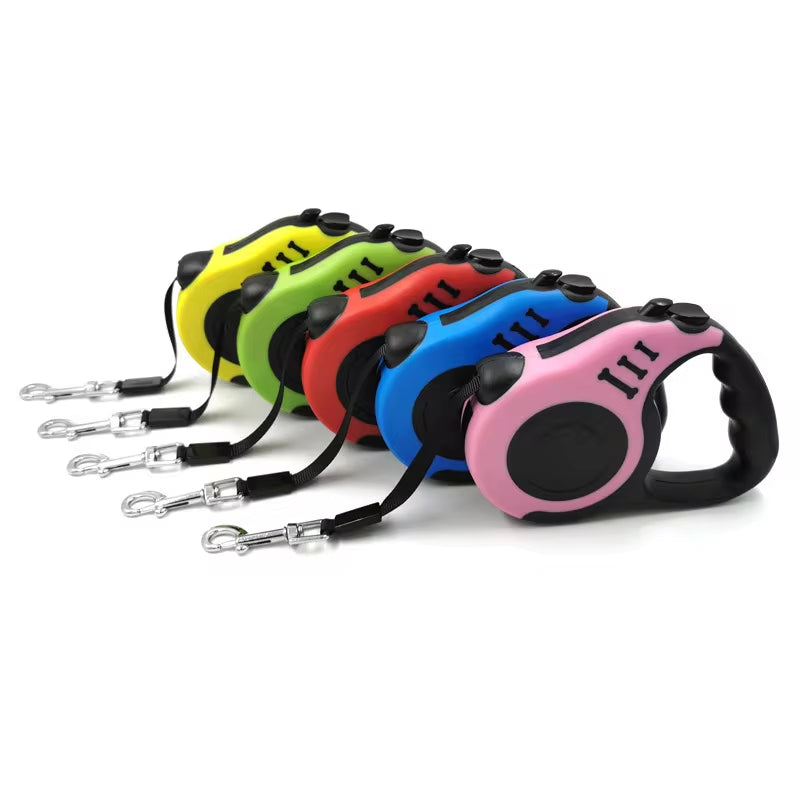 3m/5m Retractable Dog Leash – Automatic Flexible Traction Rope for Small, Medium, & Large Dogs